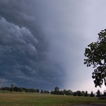 A storm rolls into Doylestown on Thursday, July 26, 2012