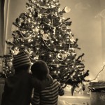 The children were getting ready for Santa's visit on Christmas eve.