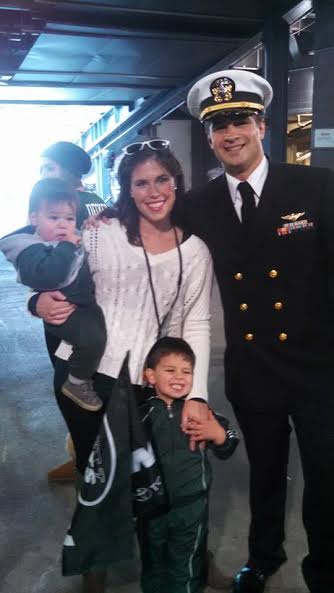 Caitlin, Matthew, JP and Kip Bellina at the NY Jets Veterans Day Game