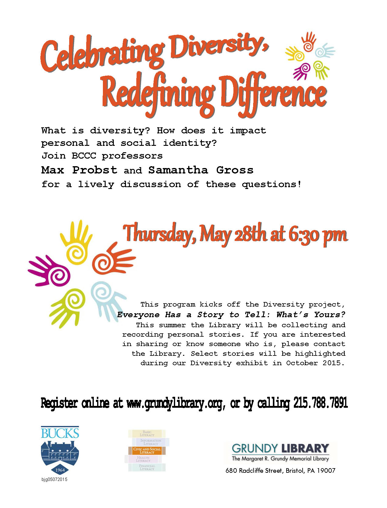 Celebrating Diversity, Redefining Difference - Bucks Happening