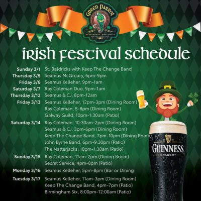 Green PArrot st pats