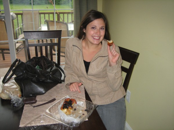 Enjoying Sticky Buns