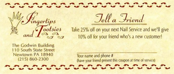 fingertips & tootsies coupon