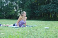 Felice Towey, Yoga in the Park, Bucks Happening