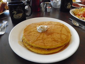 Pumpkin pancakes, Charcoal Steak & Things, Bucks Happening