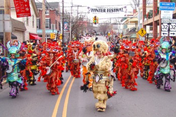 Winterfest parade new hope
