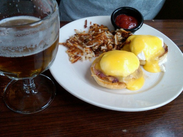 Green parrot breakfast