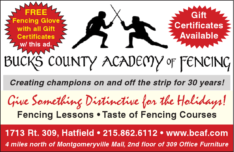 bucks county academy of fencing holiday gift