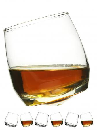 Rocking whiskey glass