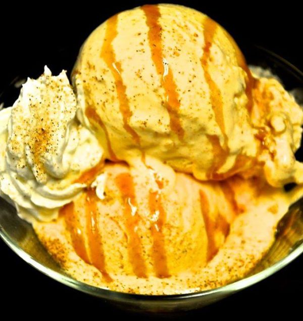 Pumpkin Ice Cream from Tanner Brothers