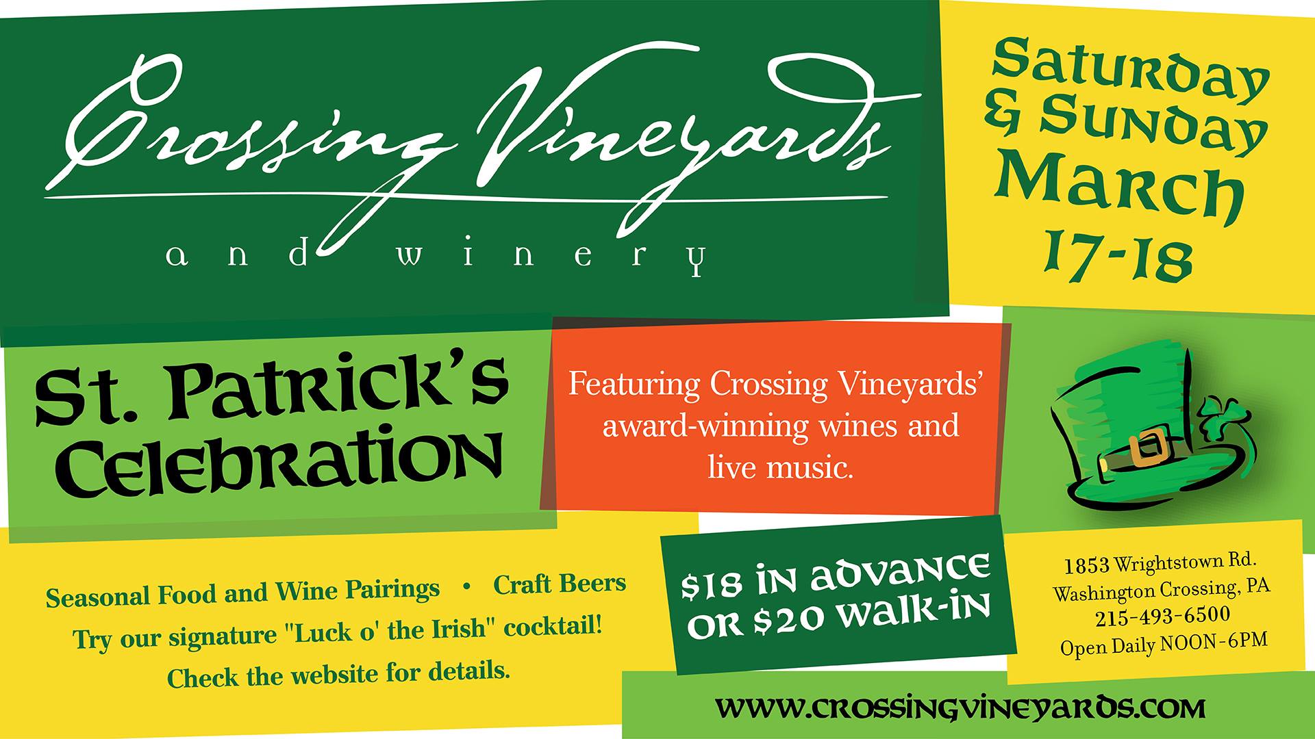 crossing vineyards st pats 2018