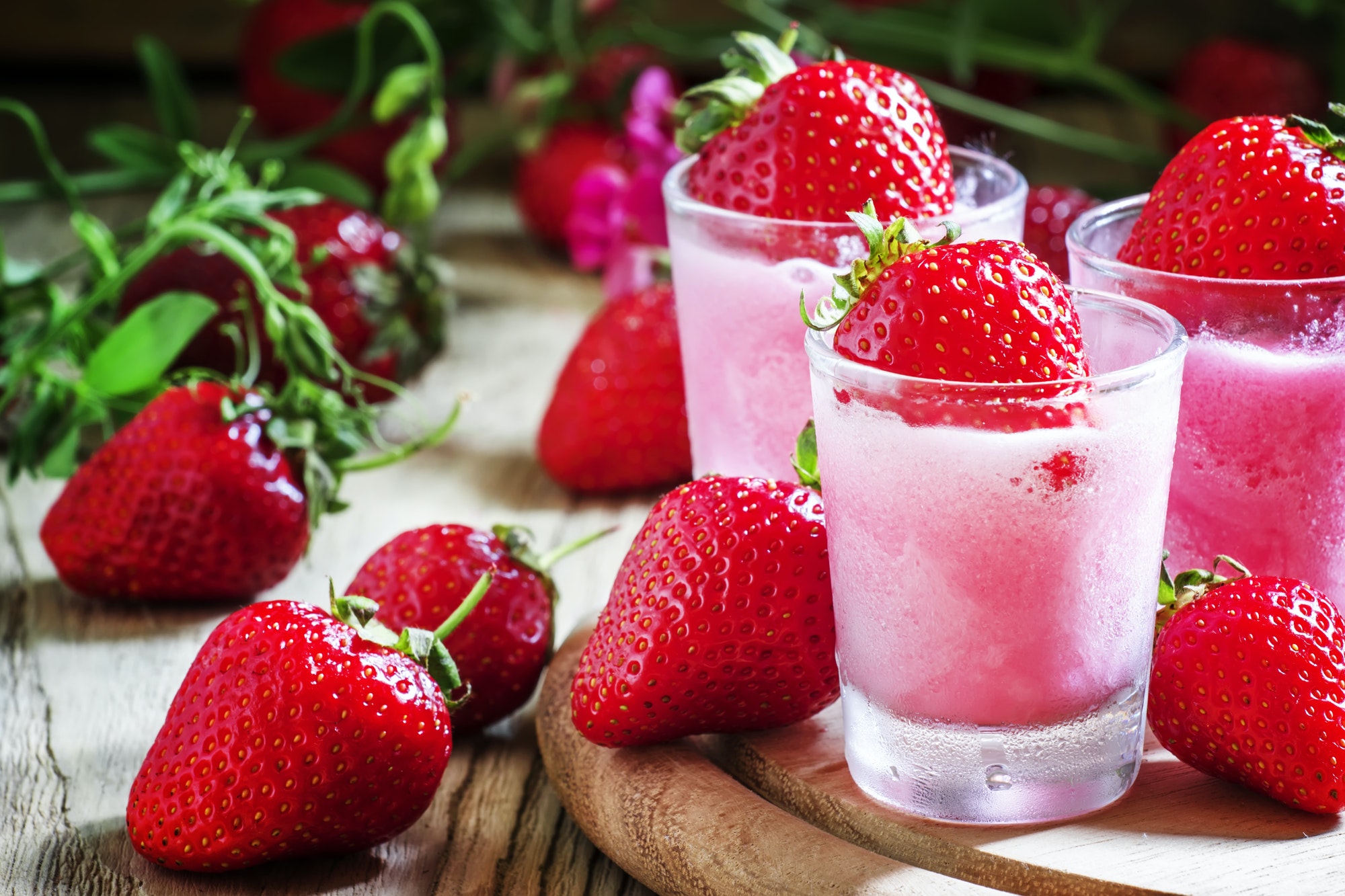 Strawberry granita