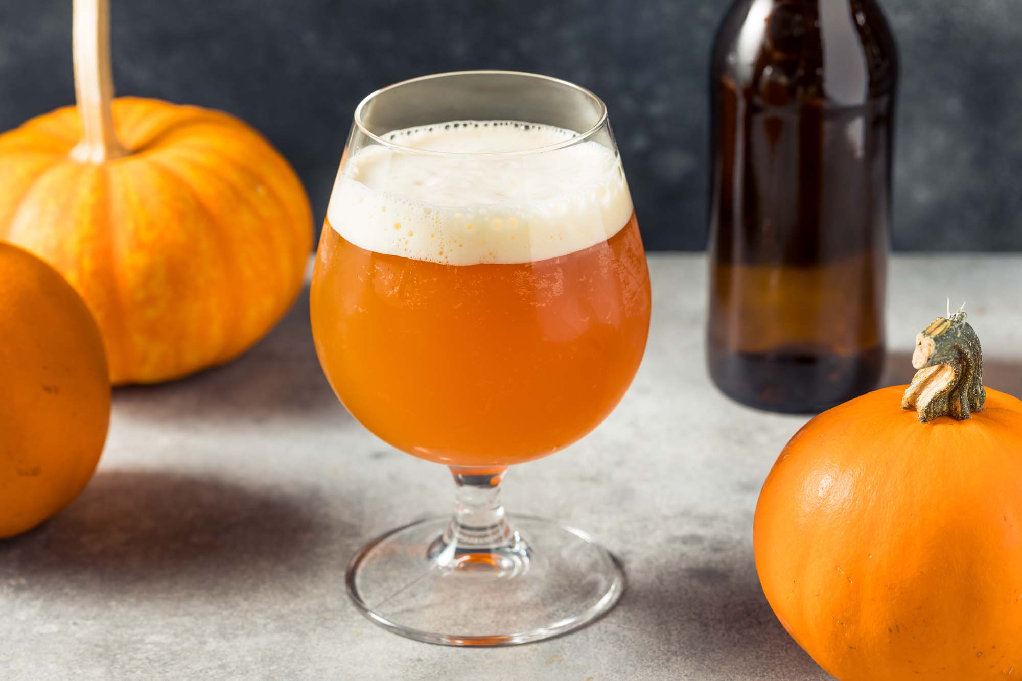 Cold Refreshing Oktoberfest Pumpkin Beer