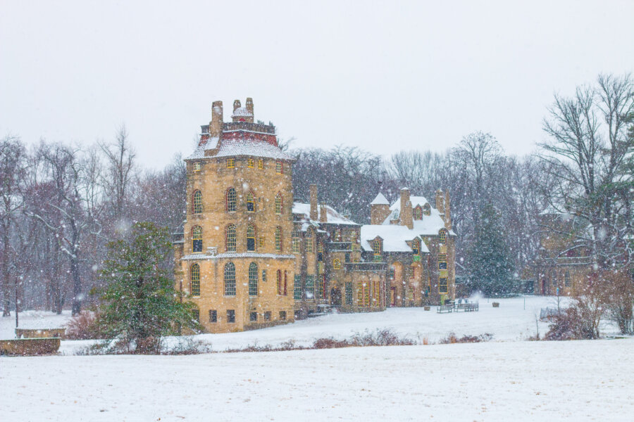 Fonthill Castle Winter by Kevin Crawford