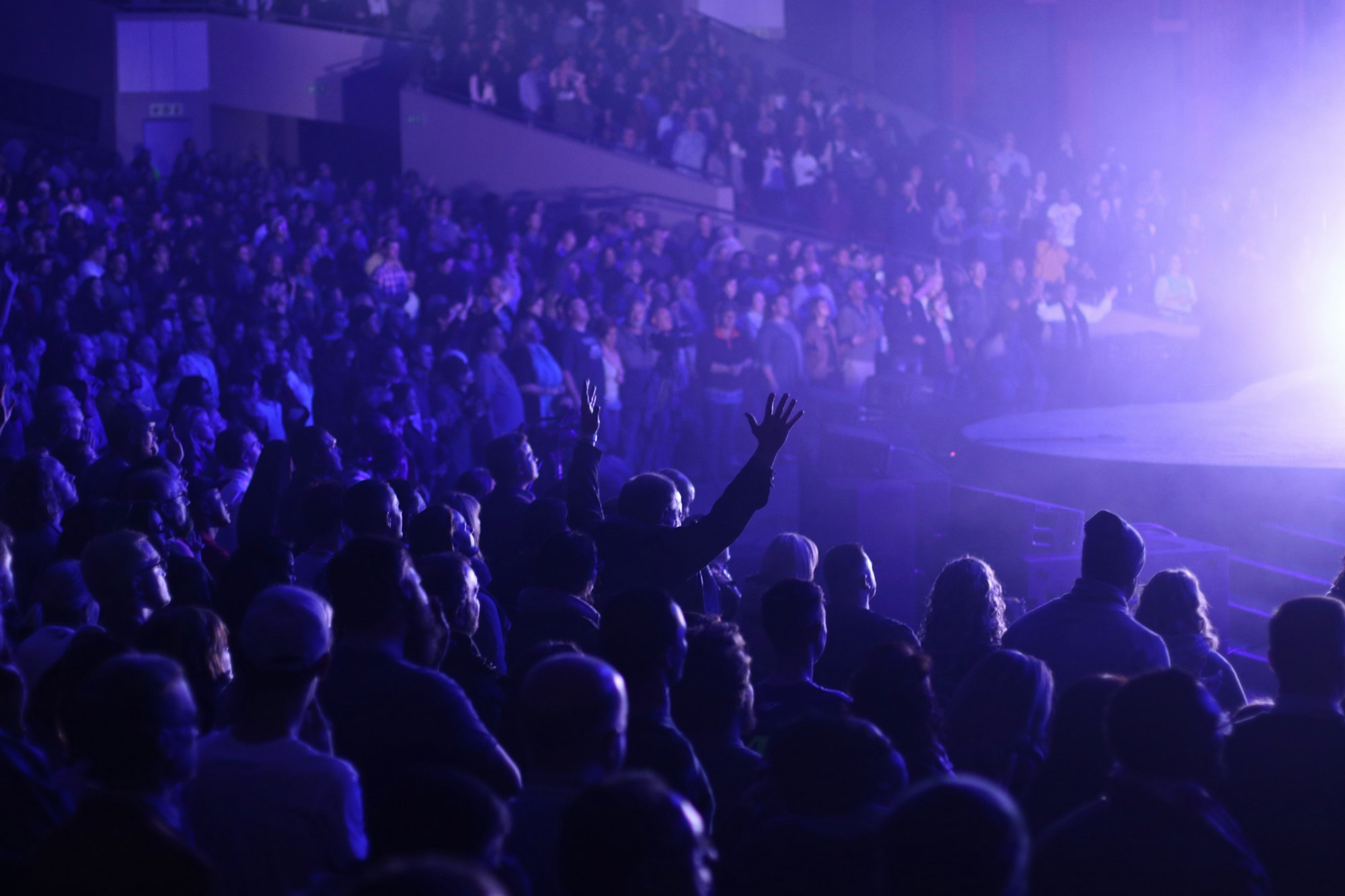 Crowd of people at a live show Crowd of people at a live show