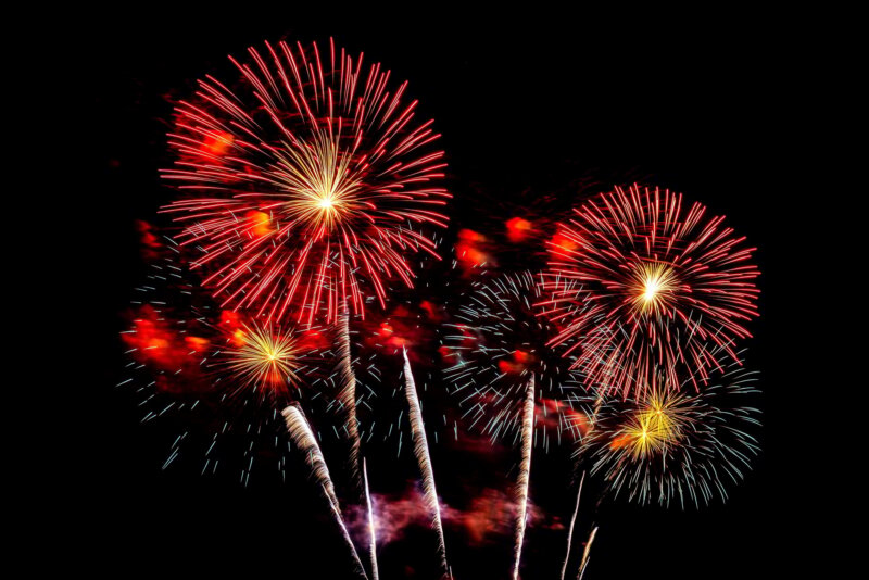 fireworks, celebration, exploding