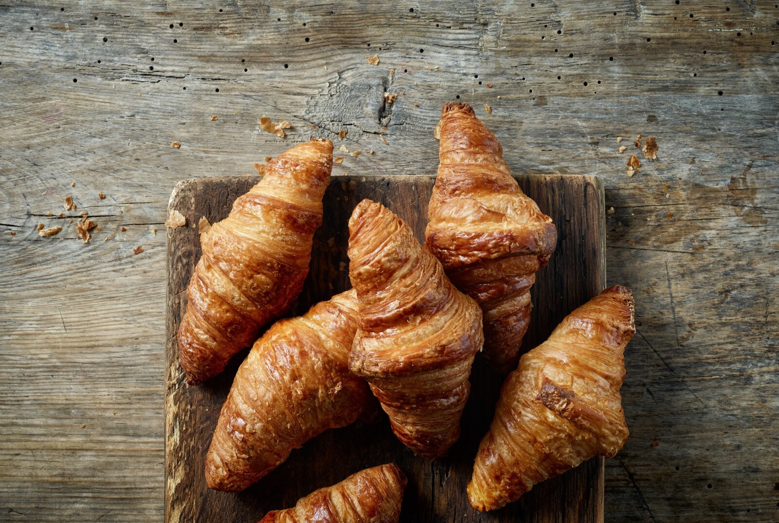 freshly baked croissants